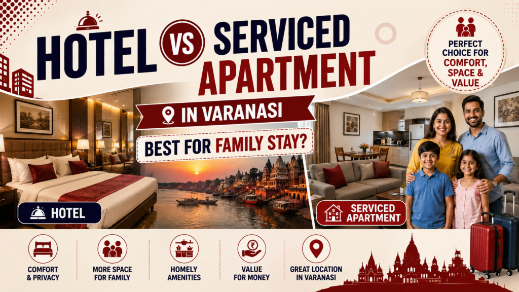 Hotel vs Serviced Apartment in Varanasi: Which Is Better for Family Stay?